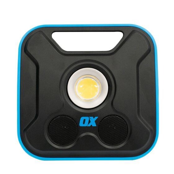 OX Pro 2300 Lumen LED Work Light with inbuilt wireless Speakers - Rechargeable