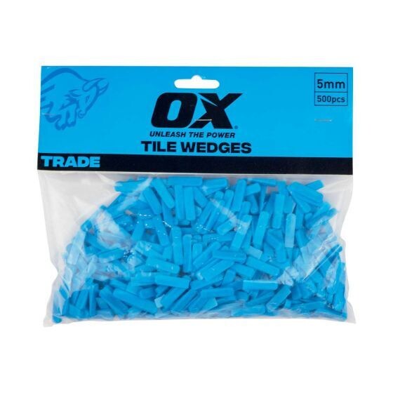 OX WEDGE SHAPE TILE SPACERS 5mm - 500pcs