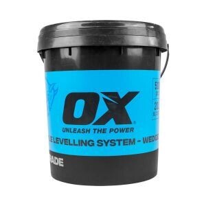 Ox Tile Leveling System Kit Bucket - 100 Spacers, 100 Wedges, 1 x Plier