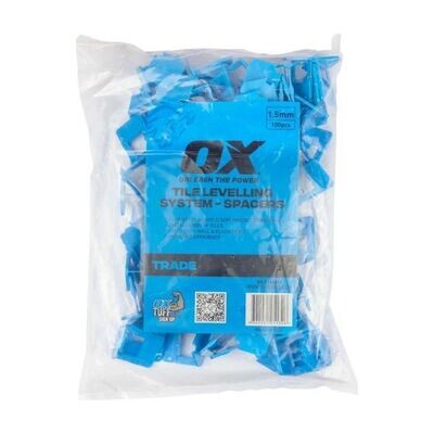 OX Tile Leveling System 1.5mm Spacers - 100pc