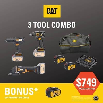 ​CAT 3 PIECE TOOL COMBO KIT #3