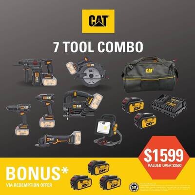 CAT 7 PIECE TOOL COMBO KIT #7