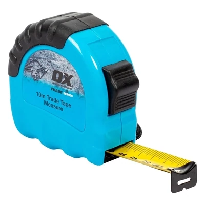 OX TRADE DURAGRIP TAPE MEASURE - 10m