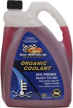 Gulf Western Long Life Coolant Premix Red 5L