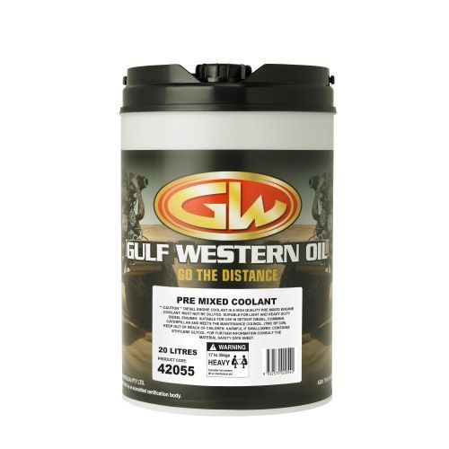 Gulf Western All Fleet HDD Pre Mix Coolant Green 20L