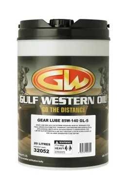 Gulf Western Gear Lube LOW VIS 75W90 20LT Gulf Western Gear Lube LOW VIS 75W90 20LT