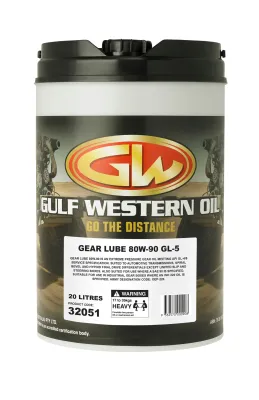 Gulf Western Gear Lube SAE 80W90 20LT