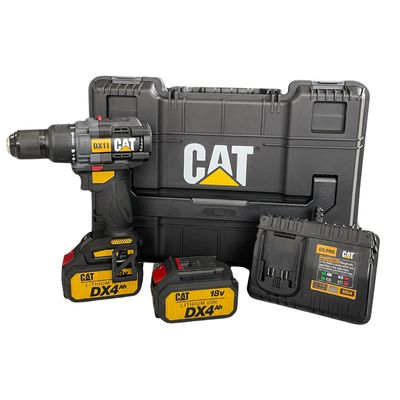 CAT-DX11.2 BRUSHLESS 18V DRILL DRIVE 65nm KIT INCLUDES - 2 x 4AH BATTERY - 1 x QUICK CHARGER - 1 x CASE