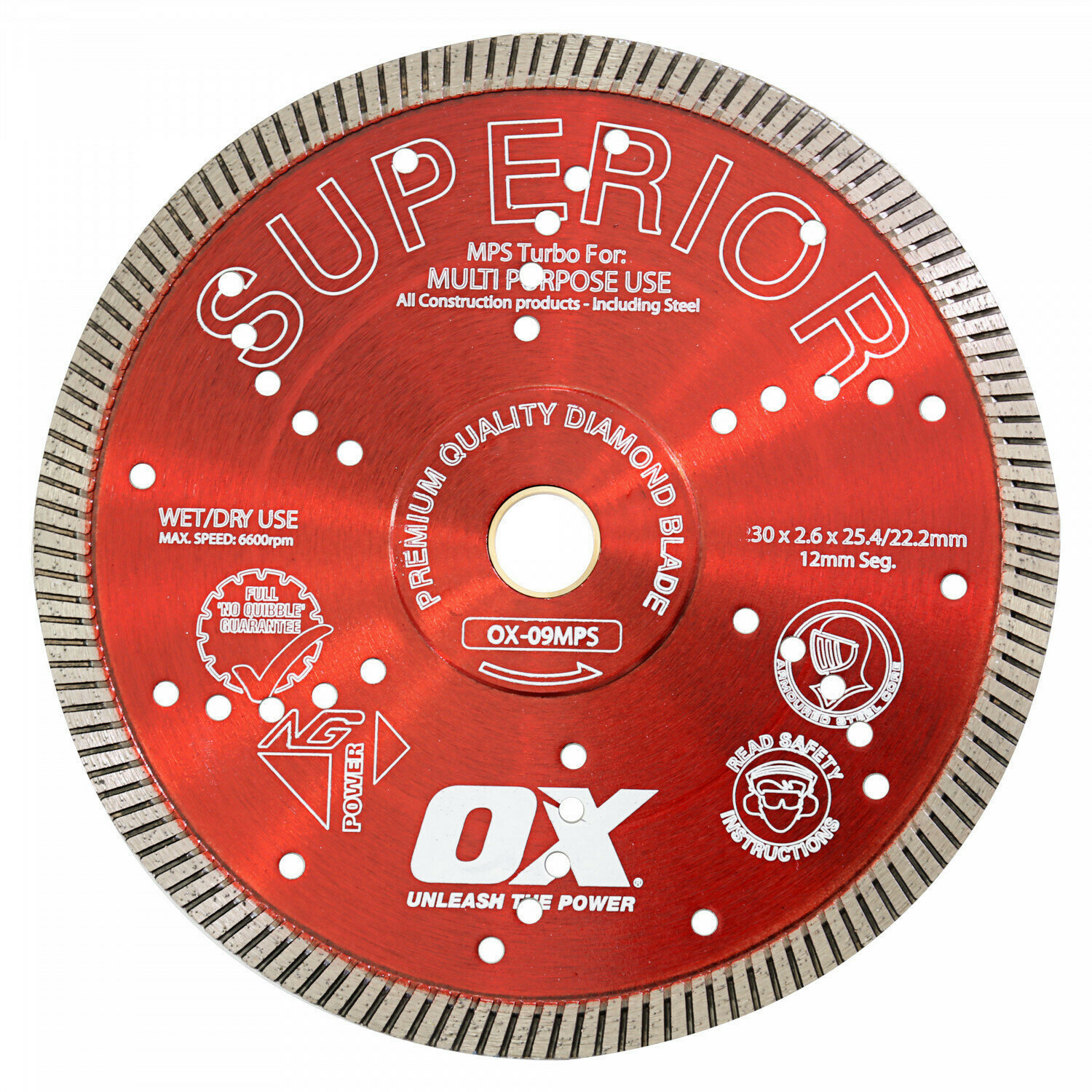 OX Pro MPS Turbo Diamond Blade 5"/125mm