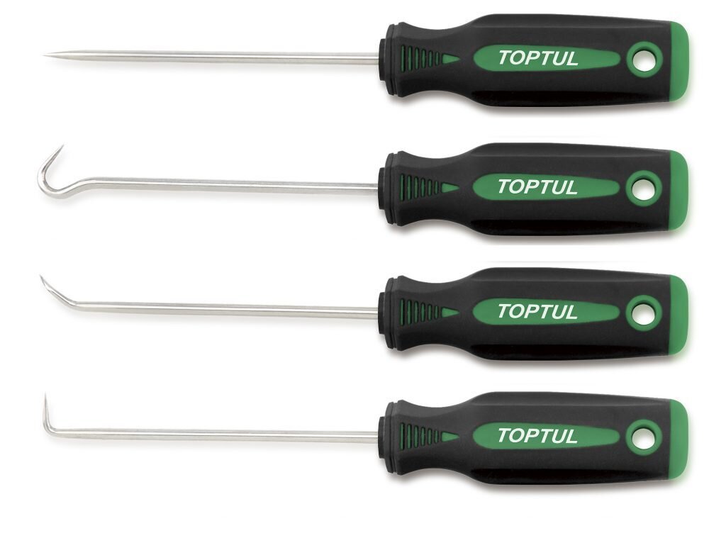 TOPTUL - 4 Piece Miniature Hook &amp; Pick Set