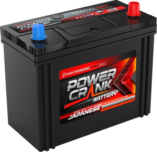 Power Crank - NS60ALSMF Japanese Series Starting Battery
