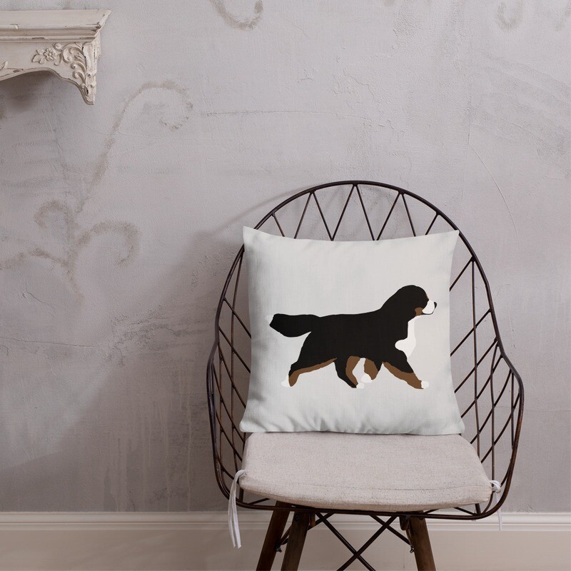D`Bern Designe Pillow Bernese / 2 designs in one pillow