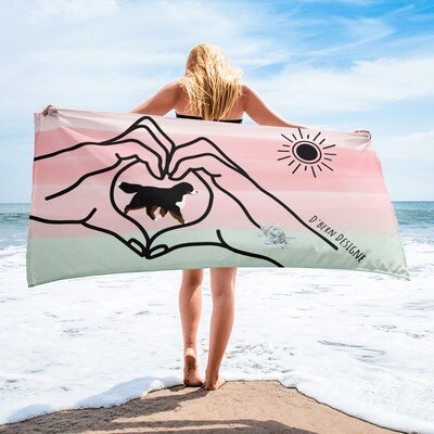 D&#39;Bern Designe Towel Bernese Love