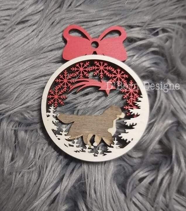 D&#39;Bern Designe Bernese 3D wooden ornament