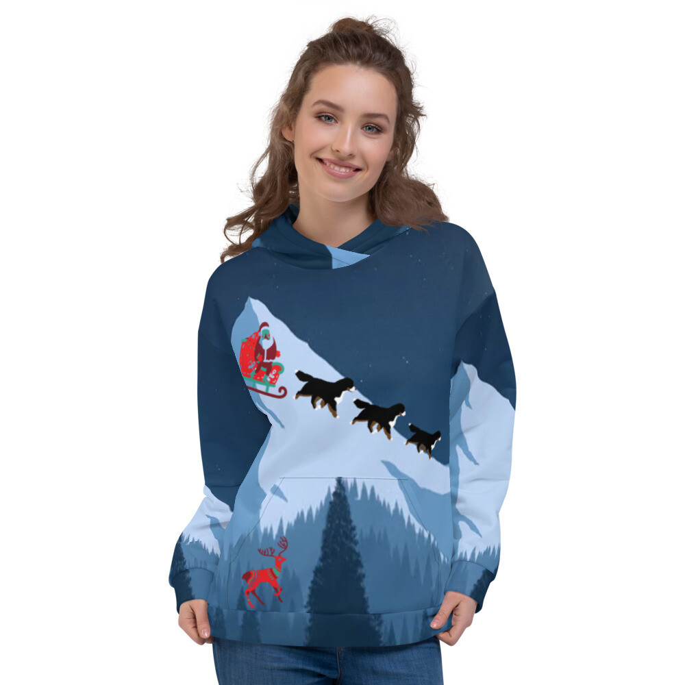 D&#39;Bern Designe Unisex Xmas BernHoodie