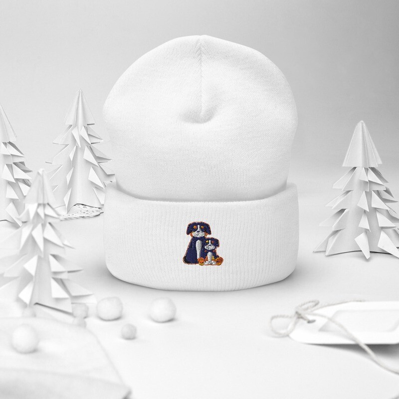 D&#39;Bern Designe Cuffed Beanie Puppy / in 9 colours