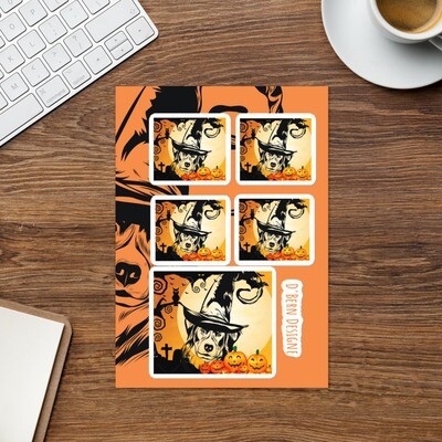 D&#39;Bern Howl-o-ween stickers