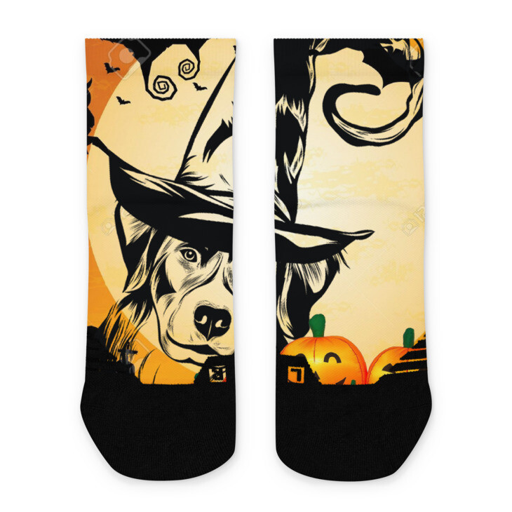 D&#39;Bern Howl-o-ween ankle socks, Size: S/M