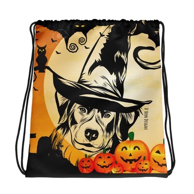D&#39;Bern Howl-o-ween trick &amp; treats drawstring bag