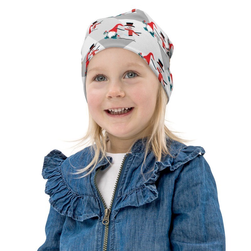 D&#39;Bern designe Kids Beanie Snowman