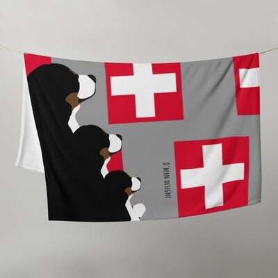 D`Bern Designe Throw Blanket Swiss