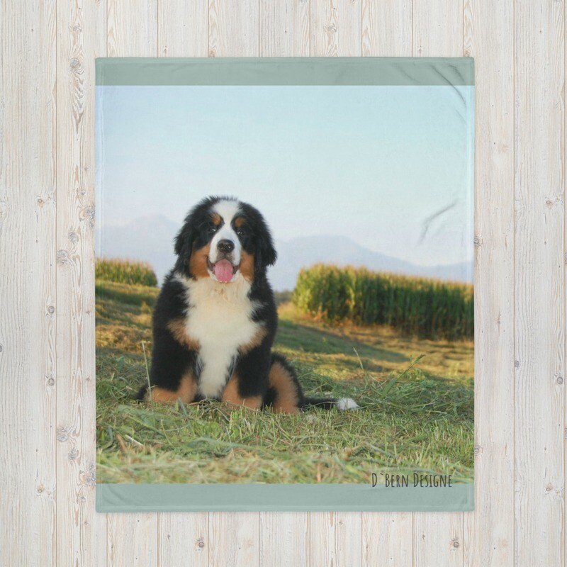 D`Bern Designe Throw Blanket Puppy