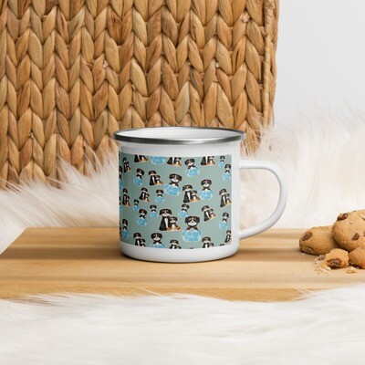 D`Bern Designe Enamel Mug Puppy