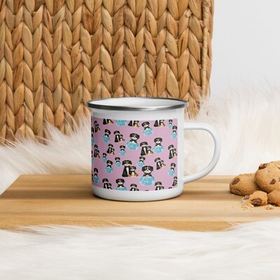 D`Bern Designe Enamel Mug Puppy