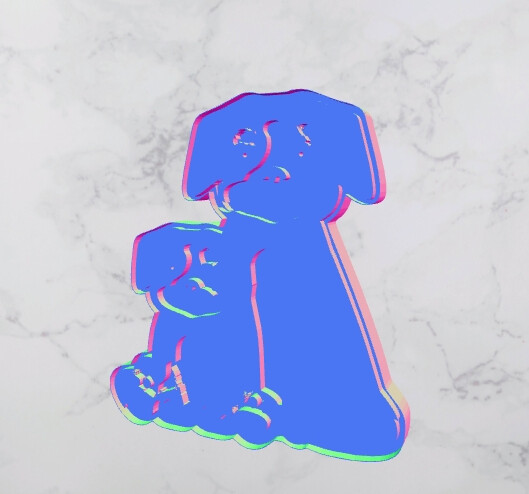 D`Bern Designe  Cookie Bernese Puppy  STAMP