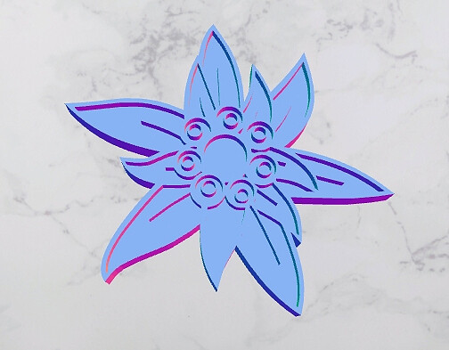 D`Bern Designe  Cookie  Edelweiss STAMP