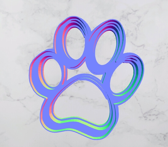D`Bern Designe  Cookie Cutter Bernese paw