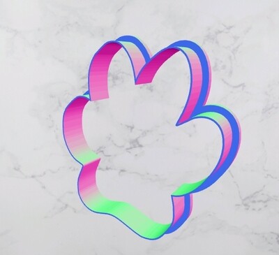 D`Bern Designe  Cookie Cutter Bernese paw outline