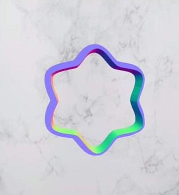 D`Bern Designe  Cookie Cutter Snowflake outline