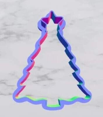 D`Bern Designe  Cookie Cutter Christmas tree 2 outline