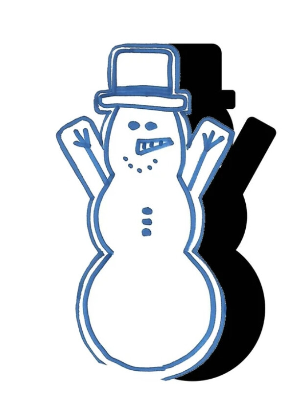 D`Bern Designe  Cookie Cutter Snowman