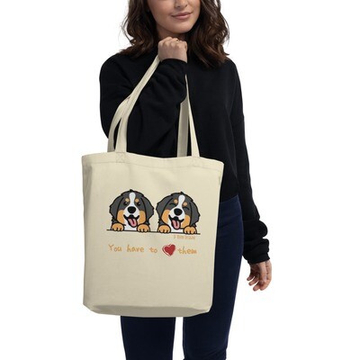 D`Bern Designe Eco Tote Bag Puppy/ in 2 colours