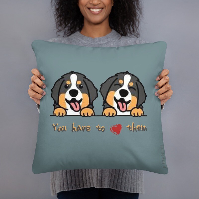 D`Bern Designe Basic Pillow Puppy3/ in 3 sizes