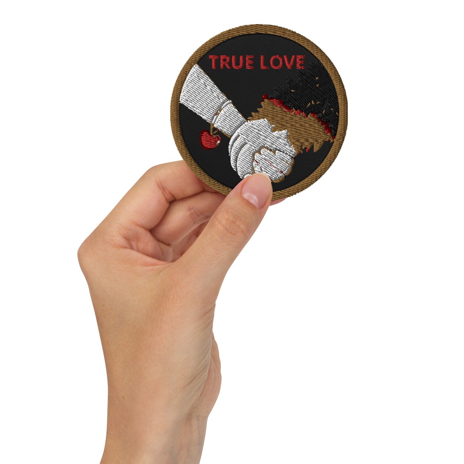 D&#39;Bern Designe Embroidered patches 10/ 3 colours, Color: Black