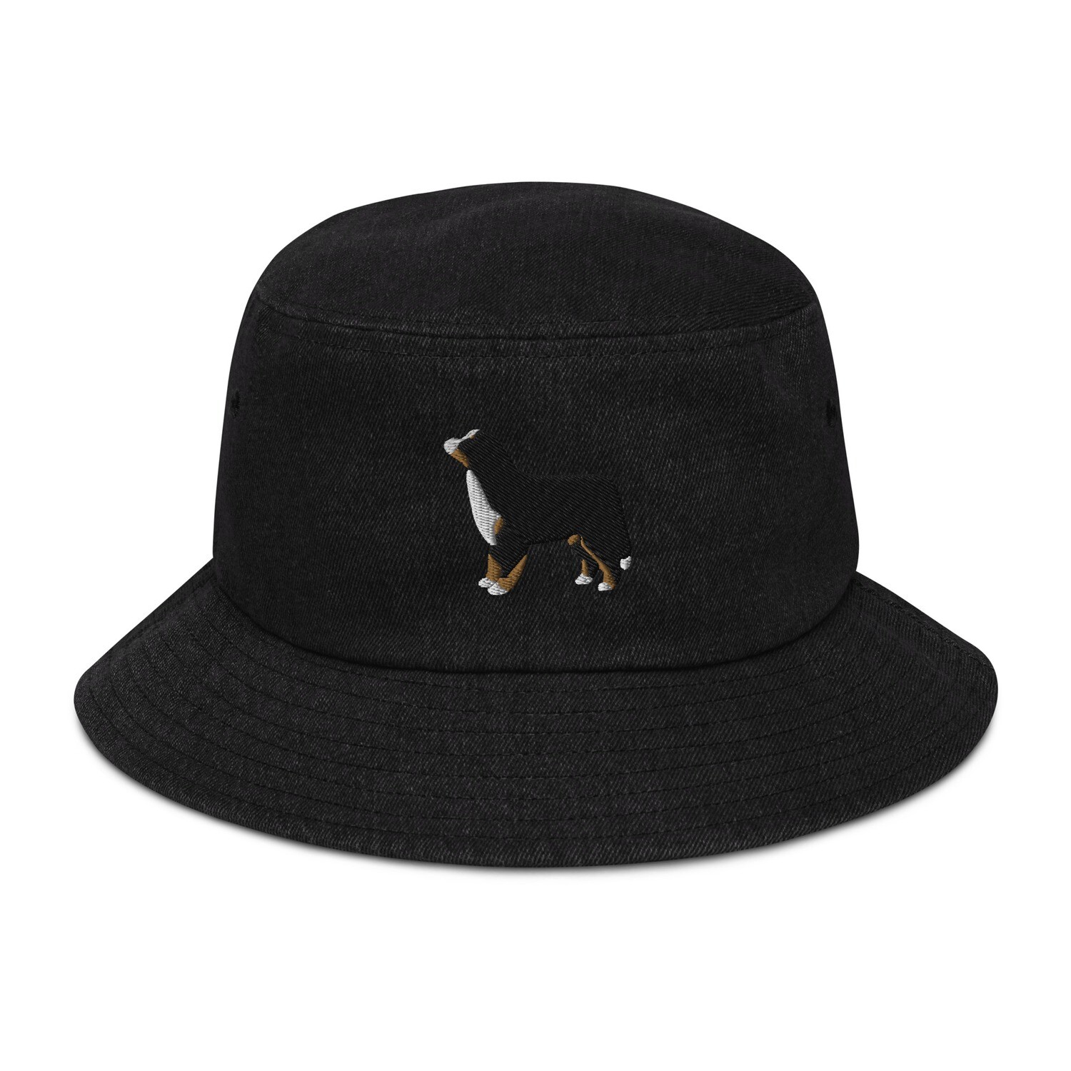 D&#39;Bern Designe Bernese Denim bucket hat / 5 colours, Color: Black Denim