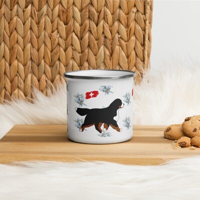D`Bern Designe Enamel Mug SwissB1