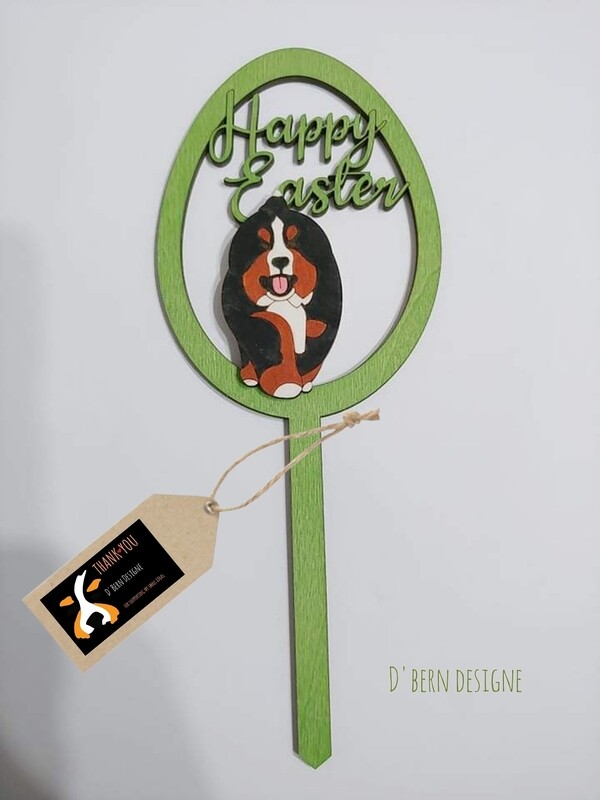 D&#39;Bern Designe Easter Bern Egg HE on stick 1