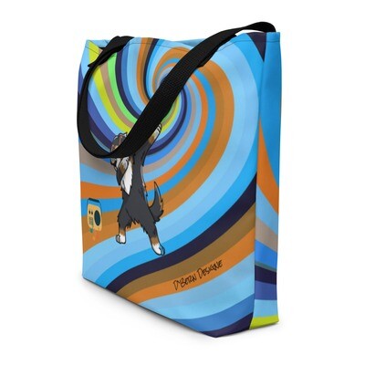 D`Bern Designe Large Tote Bag Dancing Bernese