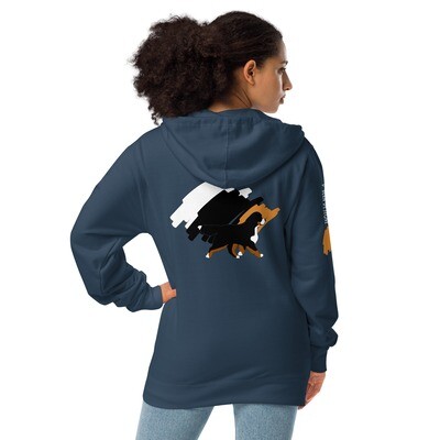 D&#39;Bern Designe Unisex fleece zip up hoodie2