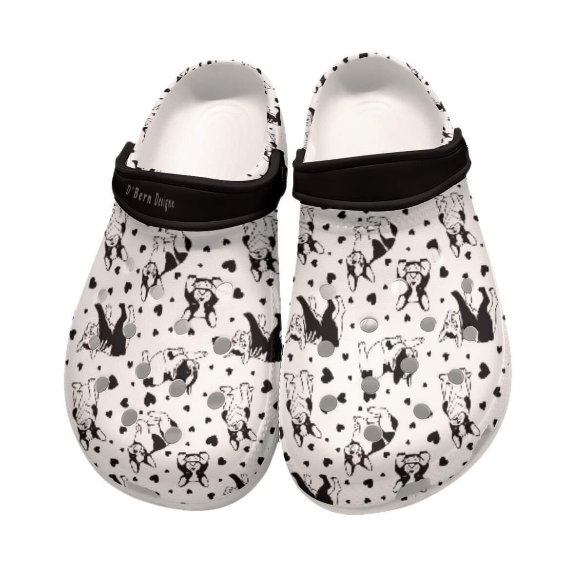 D&#39;Bern Designe French Bulldog Clogs 4