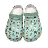 D&#39;Bern Designe French Bulldog Clogs 8