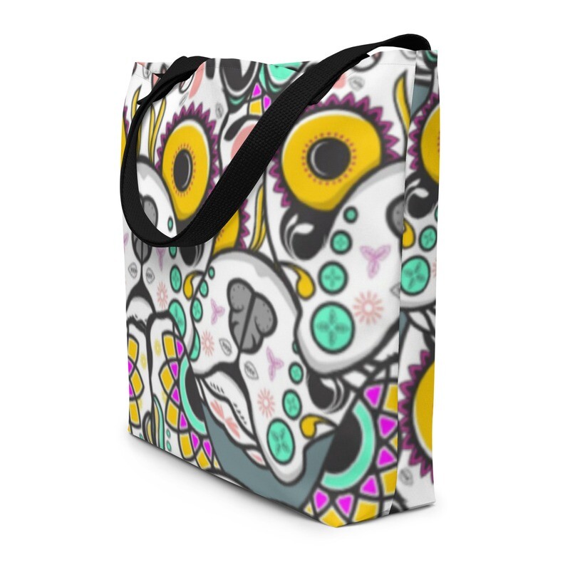 D&#39;Bern Designe French Bulldog Large Tote Bag