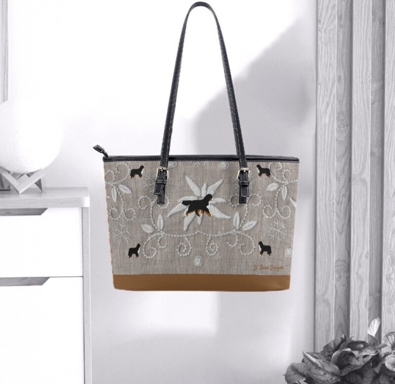 D`Bern Designe Leather Zip Swiss T.Bernese Handbag1 M/L