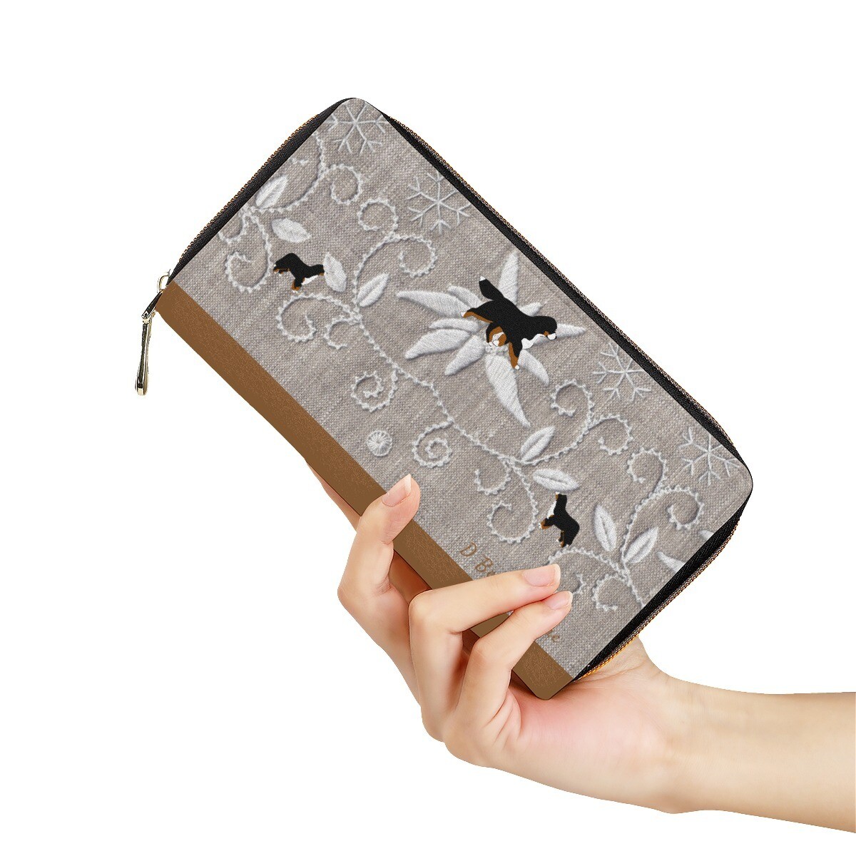 D`Bern Designe Leather Zip Wallet T. Bernese1