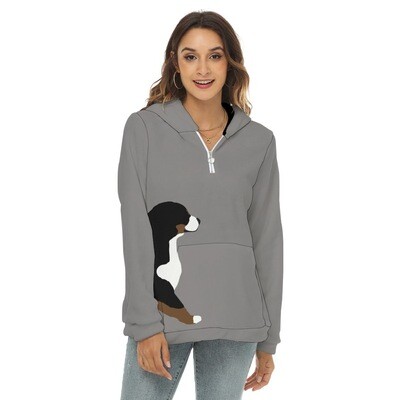 D`Bern Designe Bernese Borg Fleece Hoodie half zip, 2 colours