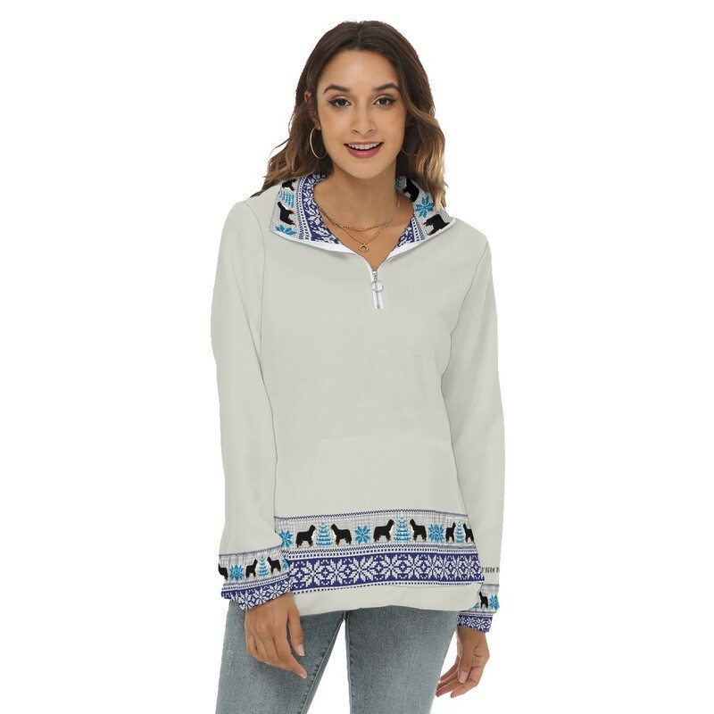 D`Bern Designe Bernese Borg Fleece Sweatshirt half zip, F1